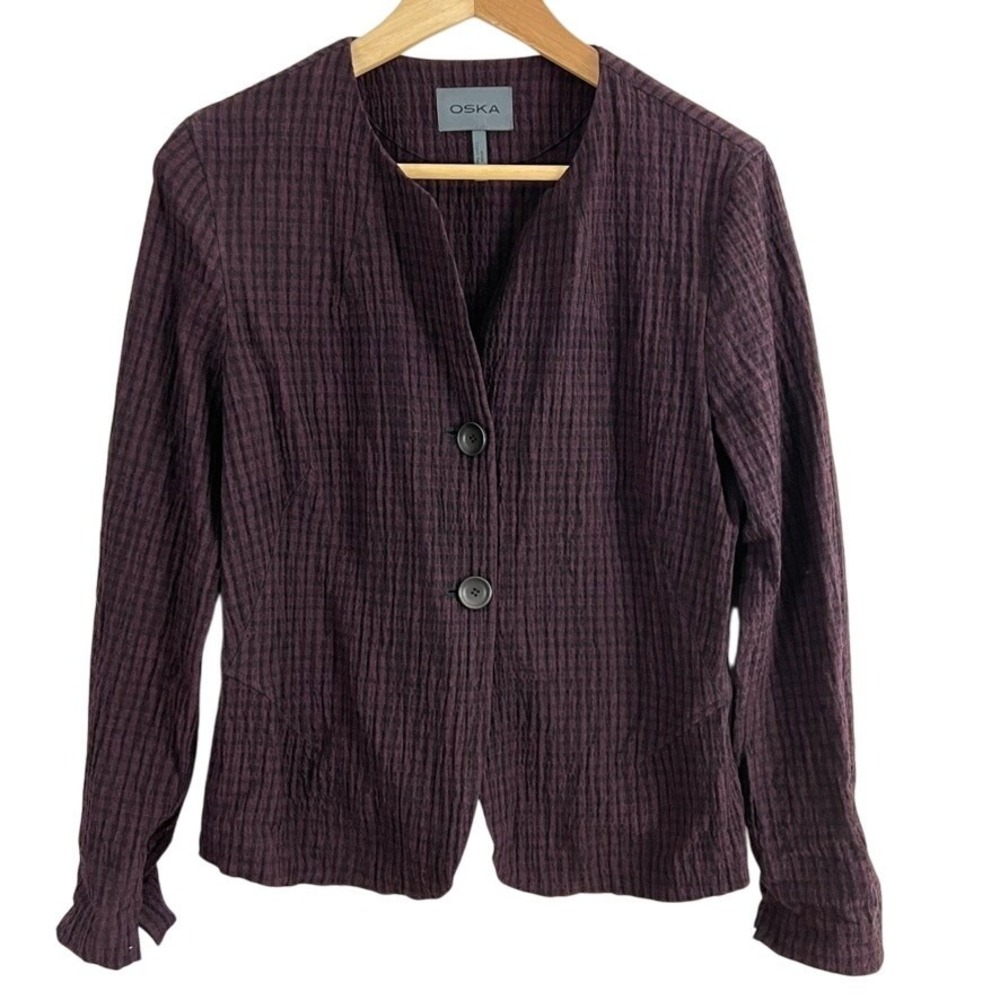 OSKA Women's Wool Blend Short Lightweight Jacket Women Size 1 US 6/8‎